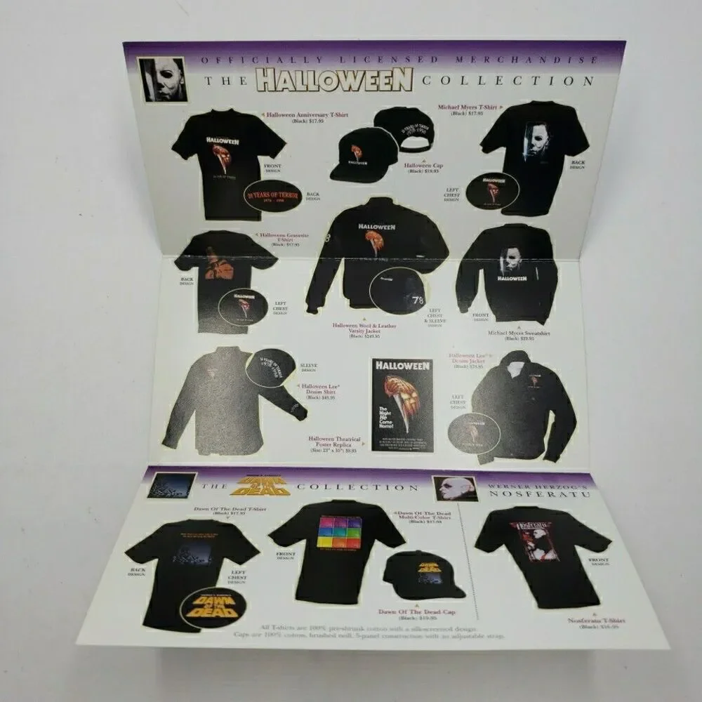 John Carpenter's Halloween VHS 1997 with Official Merchandise Card